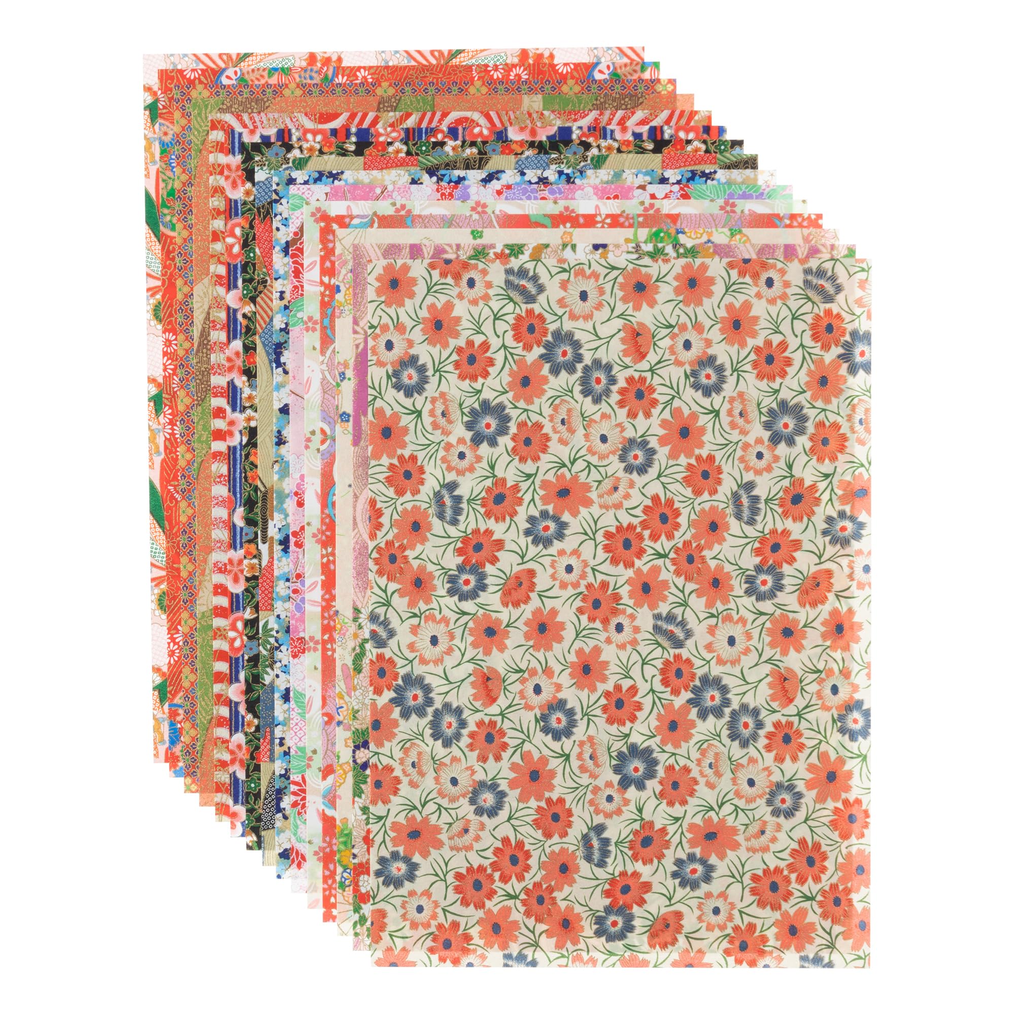 

Kawasumi Washi Chiyogami Yuzen B4 15 15 Set C Washi, Size, Patterns, Sheets,