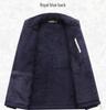 Men's Plus Size Stand Collar Fleece Cardigan - Autumn/Winter Thick Velvet Loose Fit