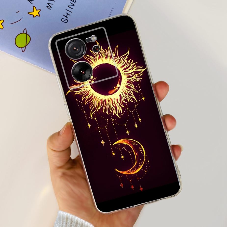 For Xiaomi 13T Pro Case Luxury Painted Back Cover Clear Silicone Phone Case For Xiaomi Mi 13T Pro 13TPro Soft Fundas 6.67'' Bags