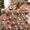 Acrylic Christmas Collectible Figure with Snowy Winter Design for Dog Lovers