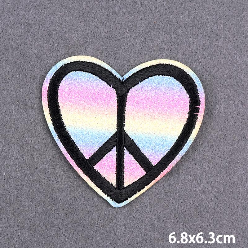 Purple Style Iron On Patch Thermoadhesive Patches For Clothes Anger Baby Girl Embroidery Patch For Hat/T-Shirt Fusible Sewing