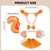 Animal Tail Costume Kit Cosplay Bow Tie Headband for Stage Performance Halloween