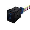 Blue Led Push Button Switch with Wiring Connector for Nissan Navara NP300 X-Trail Pathfinder 3Amp/12V Cup Holders 5