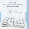 JOMAA 2.4G Wireless Rechargeable Compact Silent Keyboard for Office Use