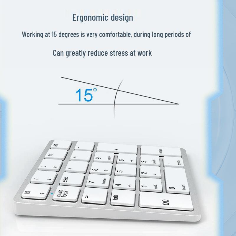 JOMAA 2.4G Wireless Rechargeable Compact Silent Keyboard for Office Use