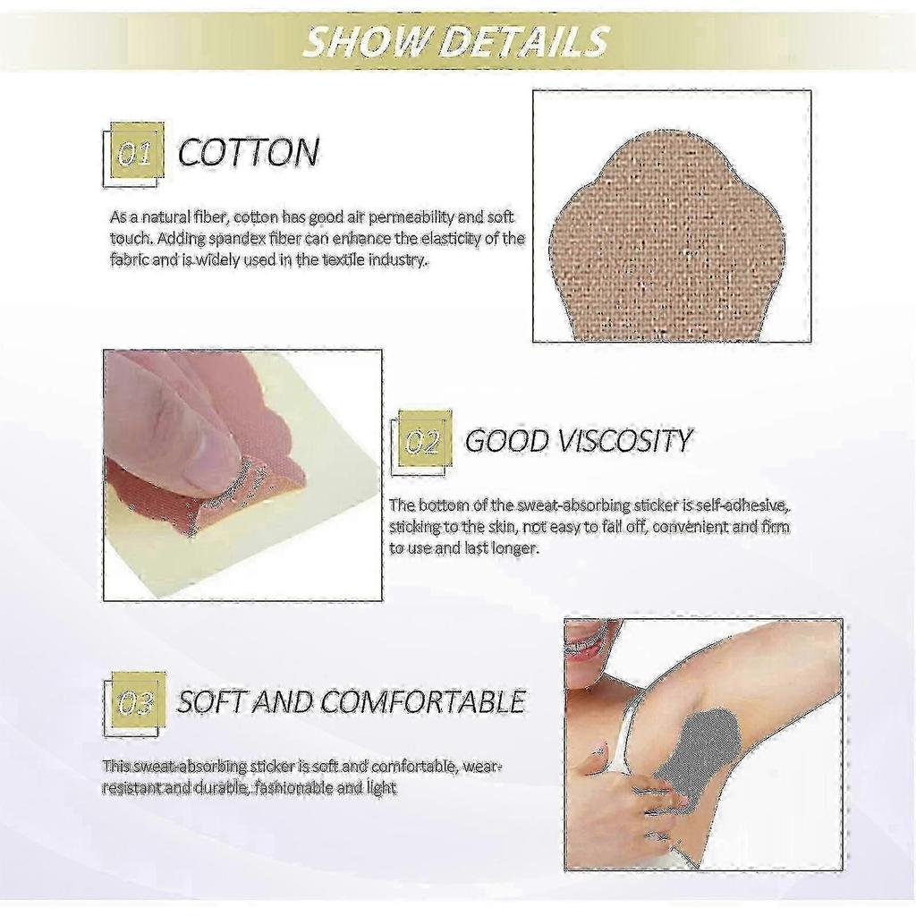 Underarm Sweat-absorbing Stickers Underarm Anti-perspirant Stickers Invisible Long-lasting Anti-sweat-absorbing Stickers Ultra- 25-26