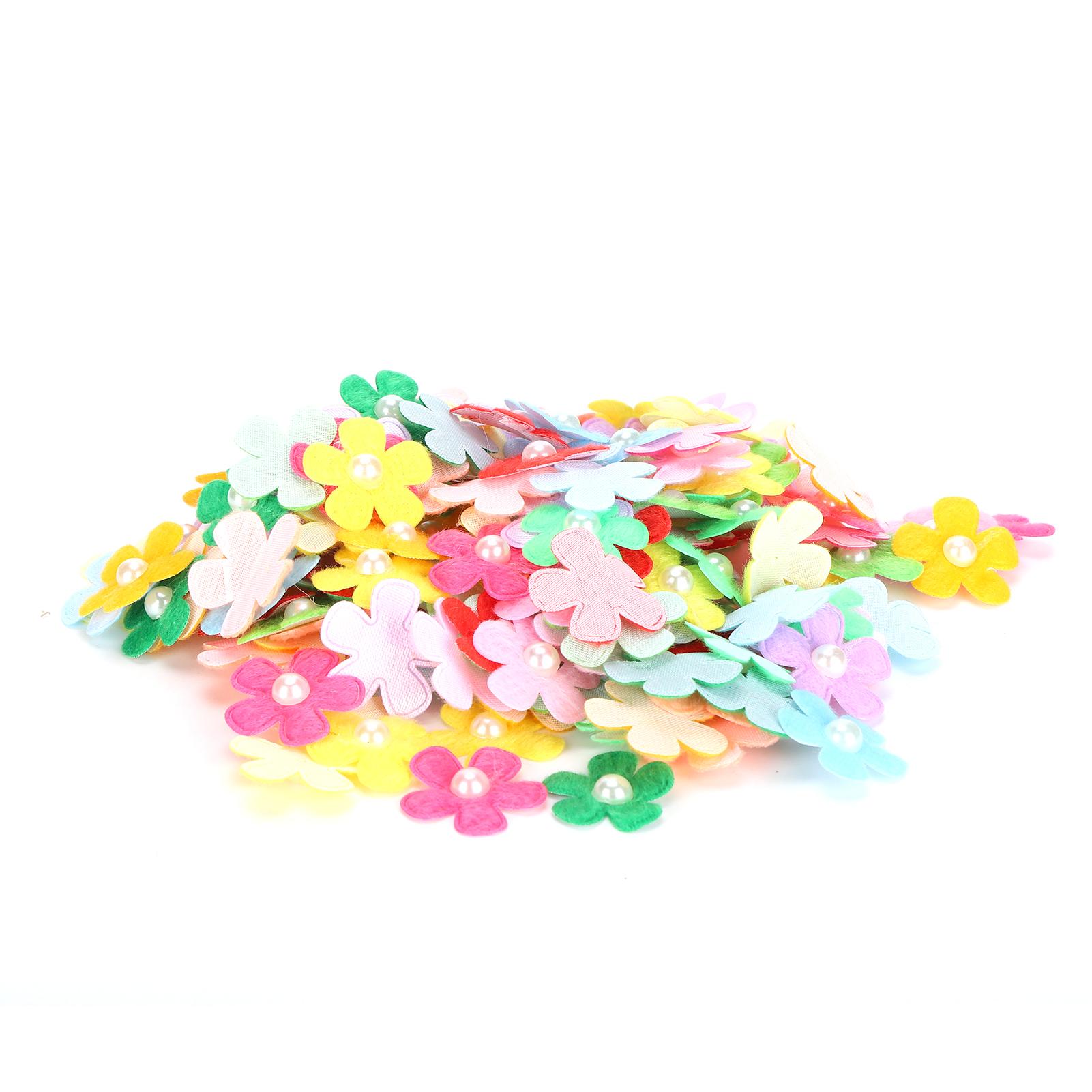 

200 Pcs Mini Craft Flowers with Tencolor Mixed Soft Daisy Flowers Great for Hand Ledger DIY Accessories Crafts