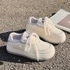 Milk Fufu with Wings Little White Shoes Women's 2025 Spring New Thick Baseplate Shoes Women's Niche Versatile Casual Shoes Sports Shoes