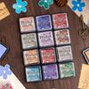6pcs/set Square Ink Pad Handmade Stamp Pads New Self Ink Stamp  for Planner Stamps Scrapbook