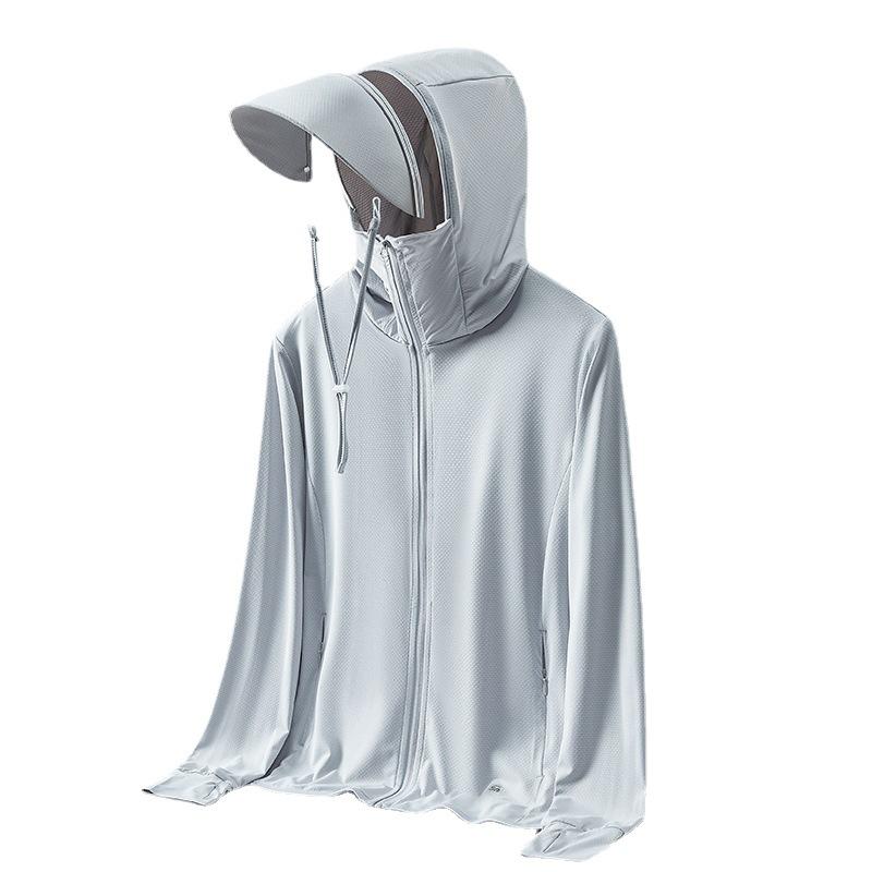 Sunscreen Clothing Women's Summer UV Protection Breathable Ice Silk Thin Fishing Sunscreen Clothing Jacket Men's