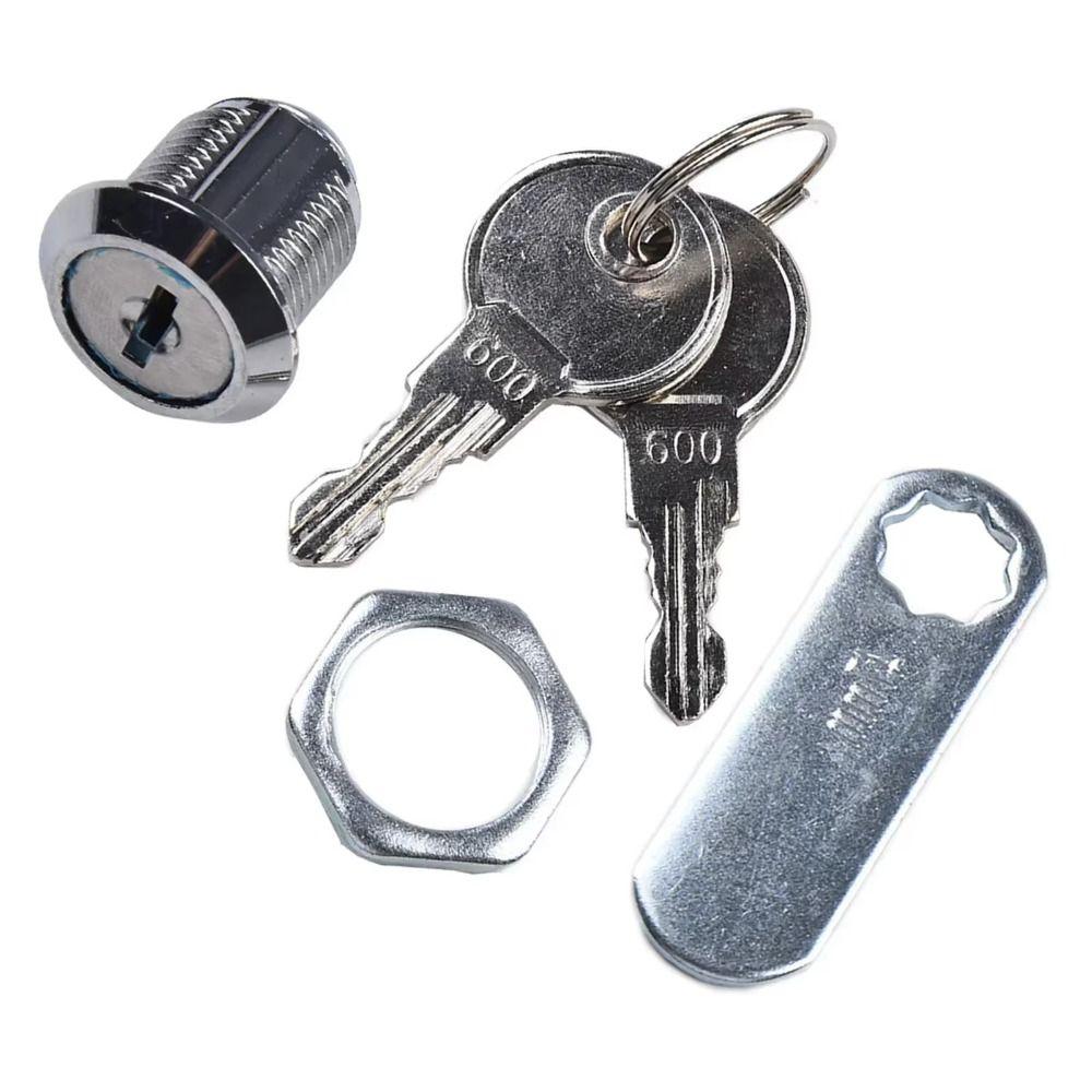 16/20/25/30mm Zinc Alloy Security Lock Set with 2 Key Drawer Lock Durable Cam Locks