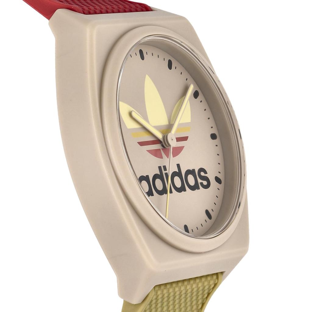 Adidas Originals Watch PROJECT TWO GRFX Project Two Graphic Watch, Beige Dial, Resin Crystal, Quartz Movement, 5 ATM Water Resistance, 36mm, Made in