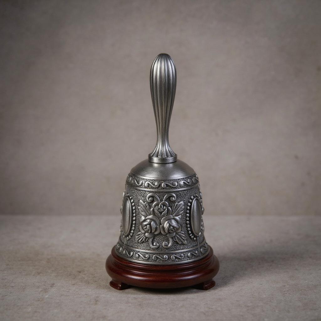 Hand Bell Metal Tone Ring Alarm Hand Hold Service Call Bell Desktop Bell Tea Dinner Bell Game Bell Christmas Bell