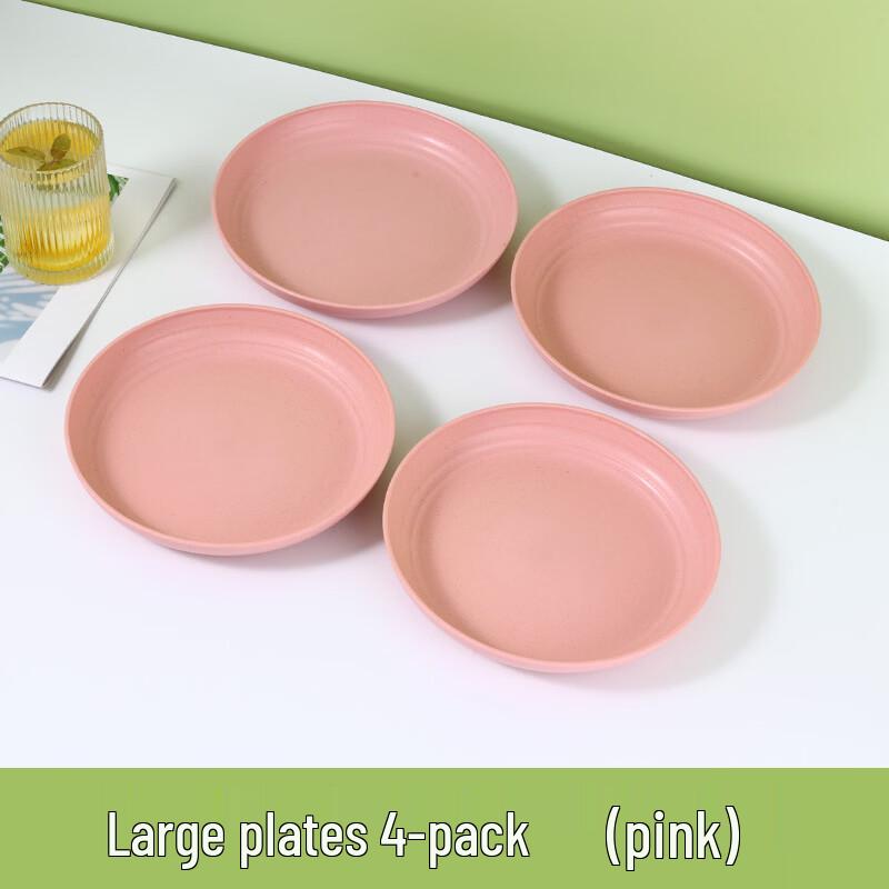 ZISIZ Square 3-Compartment Plastic Bone Dishes, 4-Pack