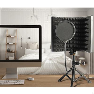 Isolation du microphone d'enregistrement avec support trépied pour voix diffusion