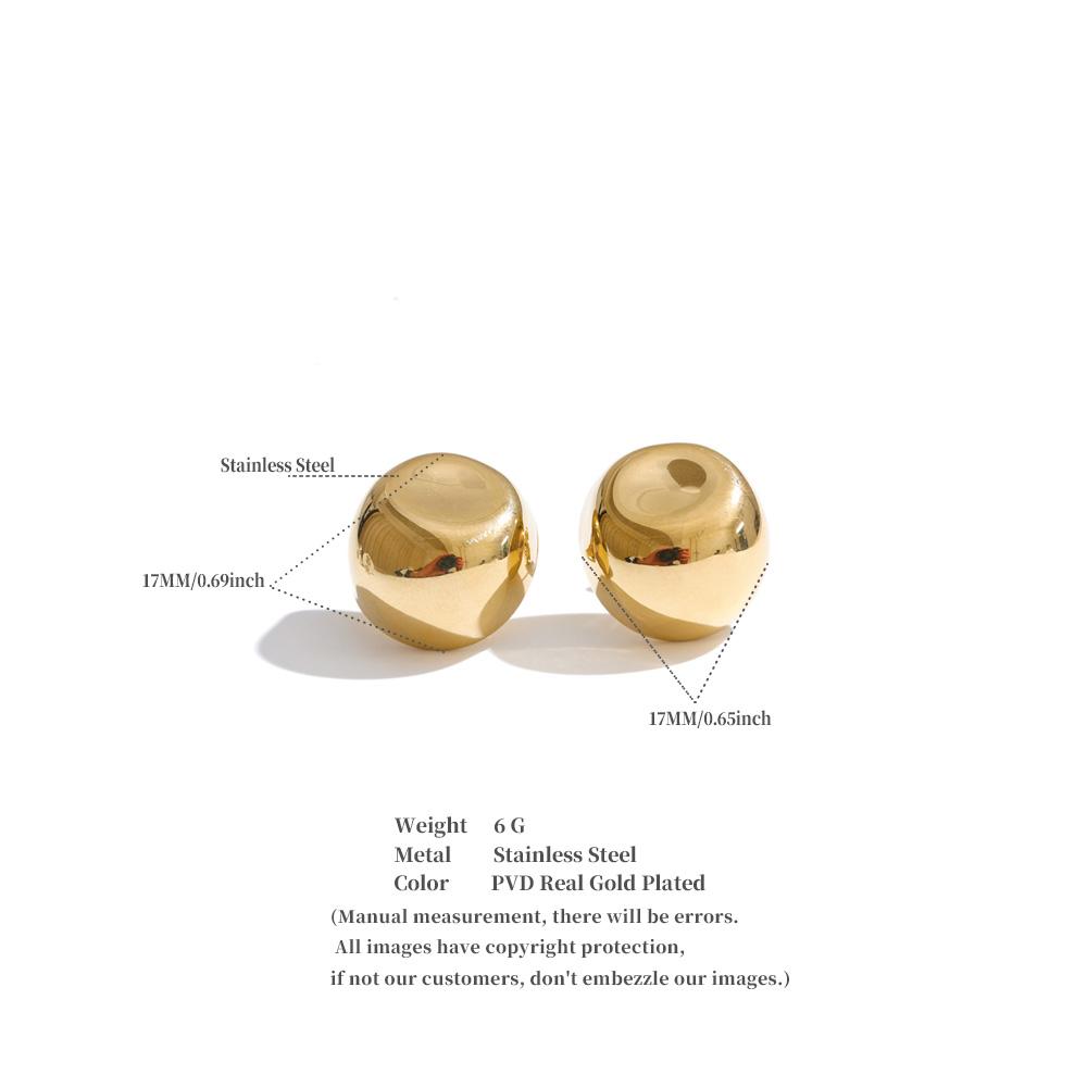 Yhpup 2026 Edelstahl Tägliche Steckerohrringe für Alle Anlässe Minimalistischer Vielseitiger Lässiger Schmuck Großhandel