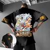One Piece Anime Luffy Zoro Printed T-shirt Men's and Women's T-shirt Parent-Child Clothing Boy and Girl T-shirt 2026 Harajuku