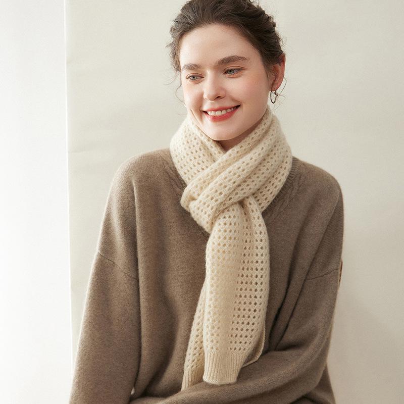 Women s 100% Pure Cashmere Scarf: Soft, Versatile, Lightweight Knit for Autumn/Winter