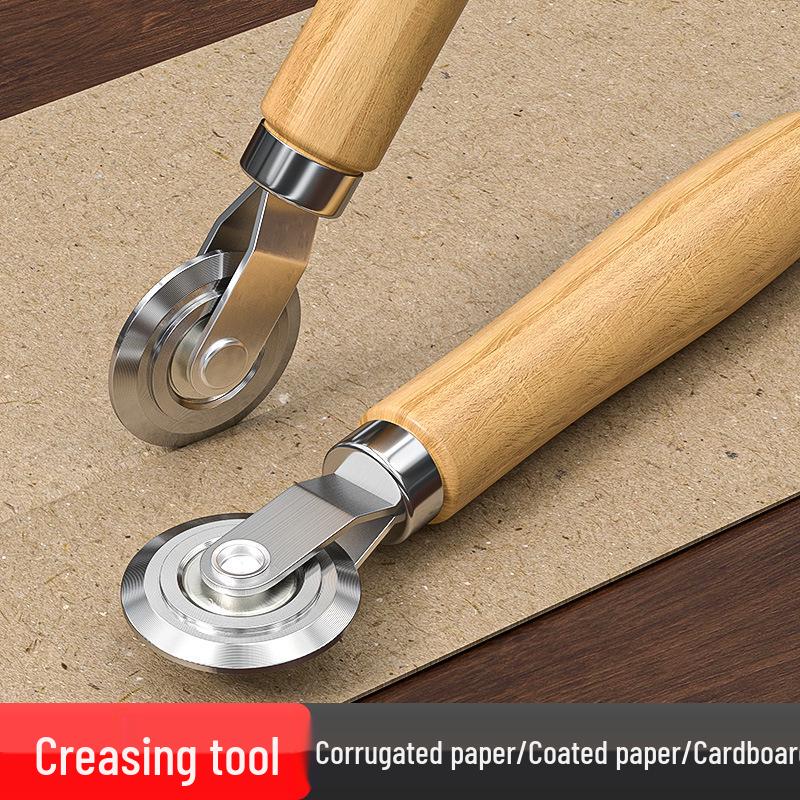 Wooden Handle Paper Creaser Roller for DIY and Cardboard Projects