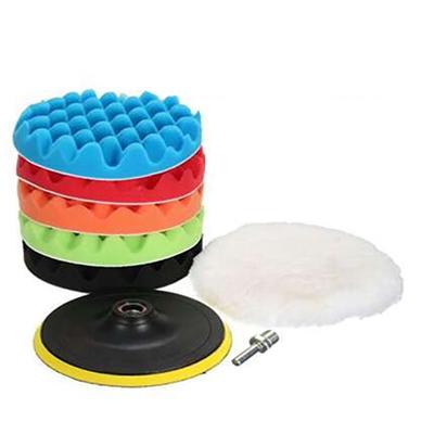 16pcs 2 Soft Sponge Brush Cushion Washing Kit Sponge Flat Polishing Buff Pad Set For Air Sander Car Polisher Thread-M6X1
