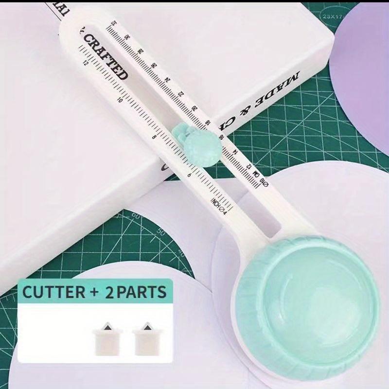 

Circular Paper Cutter Scrapbook Cards Circle Shape DIY Round 360 Rotary Cutting Knife зелений