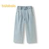Balabala Girls' Autumn 2025 Trendy Straight-Leg Jeans