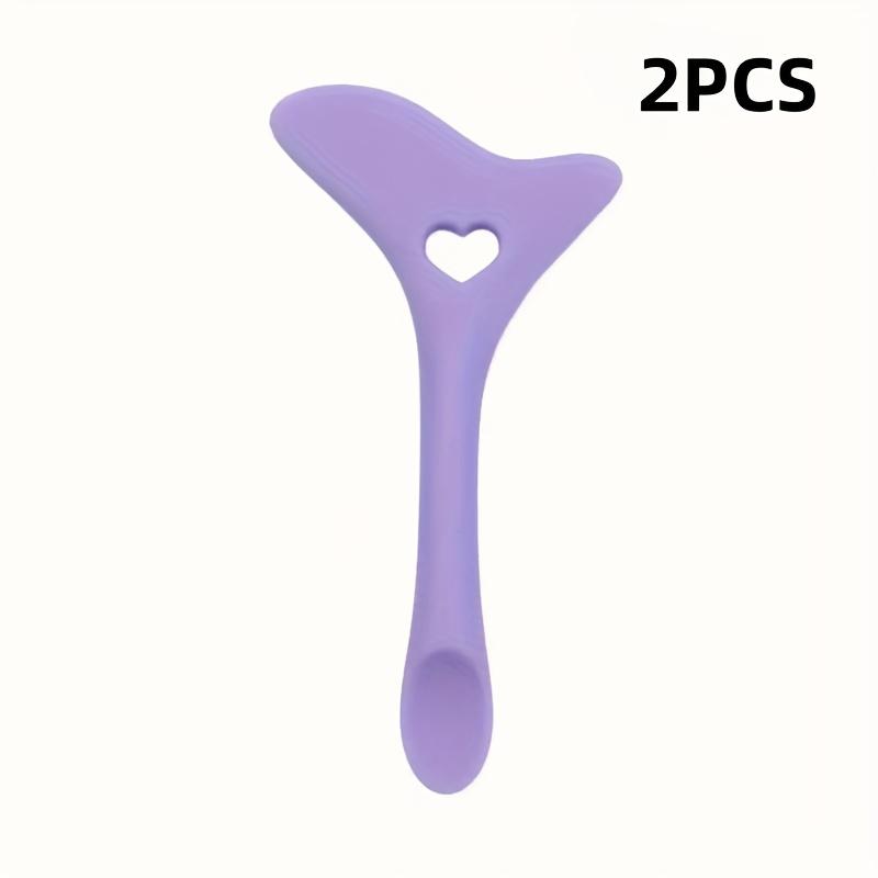 

2pcs[Reusable Eyeliner Stencil] Multi-functional Silicone Eyeliner Stencil| Easy To Clean, Mascara Shield, Eyeliner Guide, Suitable for Makeup 2pcs фіолетовий