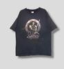 Vintage 90s Xena Warrior Princess Distressed Tshirt Fantasy Television Series Collectible Tee Black XLarge