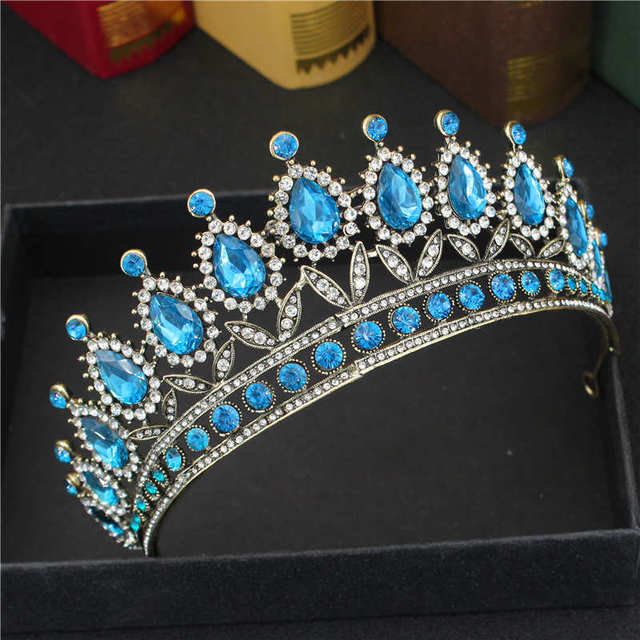 Queen King Tiaras And Crowns Bridal Women Rose Gold Color Crystal Headpiece Diadem Bride Wedding Hair Jewelry Accessories