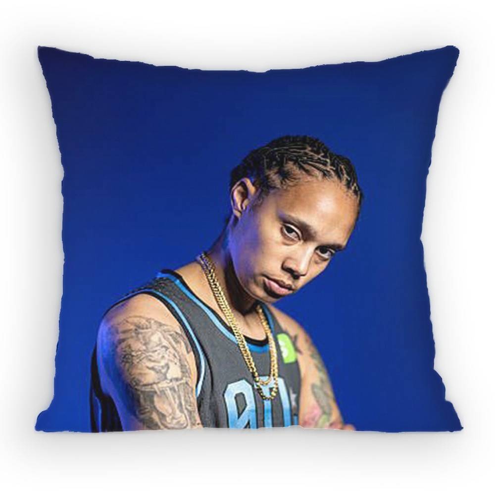 Brittney Griner Pillow Case Sofa Living Room for Bedroom car Headboard Backrest Cushion Square Cushion Nap Time