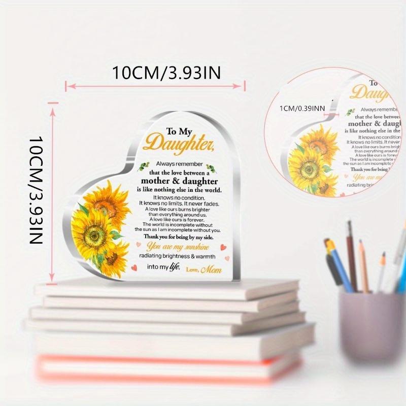 

You Are My Sunshine Daughter Gift - Heartfelt Desktop Decoration from Mother чистый