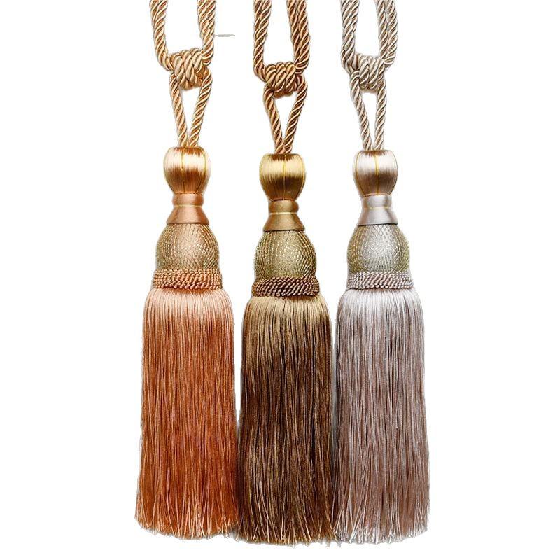 Koreaanse Kwast Gordijn Tieback Touw – Gouden Draad Ballen voor Bruiloftsdecoratie