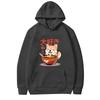 Shiba Inu Enjoying Ramen Funny Graphics Hoodie Men Women Fashion Vintage Long Sleeve Streetwear Print Oversizhoodie Unisex