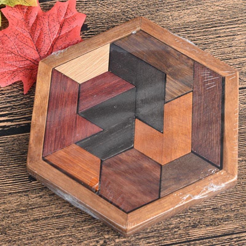 Wooden Puzzles Toys Jigsaw Board Geometric Shape Child Educational Toy