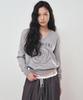 Nigaennikol Nicole Rose Jaquard Pullover Knit_Gray