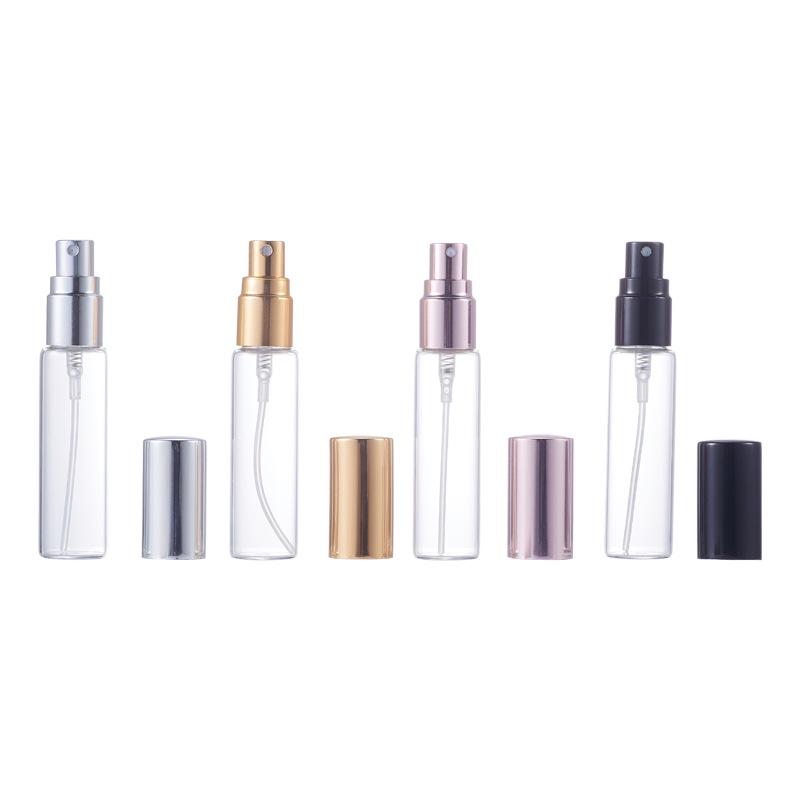 5ml-10ml Glass Perfume Spray Bottle: Portable, Transparent, Refillable, Empty Sample Container.