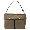Double Front Pocket Shoulder Bag B009202 Greige [Lava Gagery] 2-Way (26)