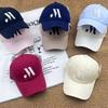 Spring And Summer Baseball Caps For Men And Women Are Casual And Versatile, Showing Their Faces. Small Retro And Versatile Simple Peaked Caps