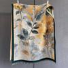 Leaf Luxury Winter Women Scarf Imitation Cashmere Thicken Warm Shawl Pashmina Scarves Female Wrap Blanket Ladies