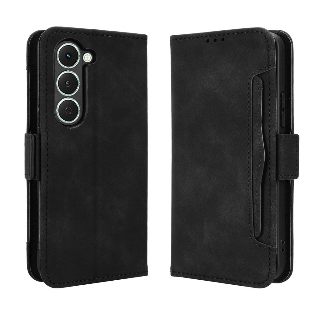 For TECNO Spark 40 Pro 4G Leather Case Phone Wallet Cover with Multiple Card Slots