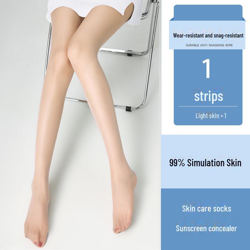 

Ультратонкие колготки телесного цвета с защитой от ультрафиолета — не застревают, улучшают внешний вид кожи на весну и лето One Size