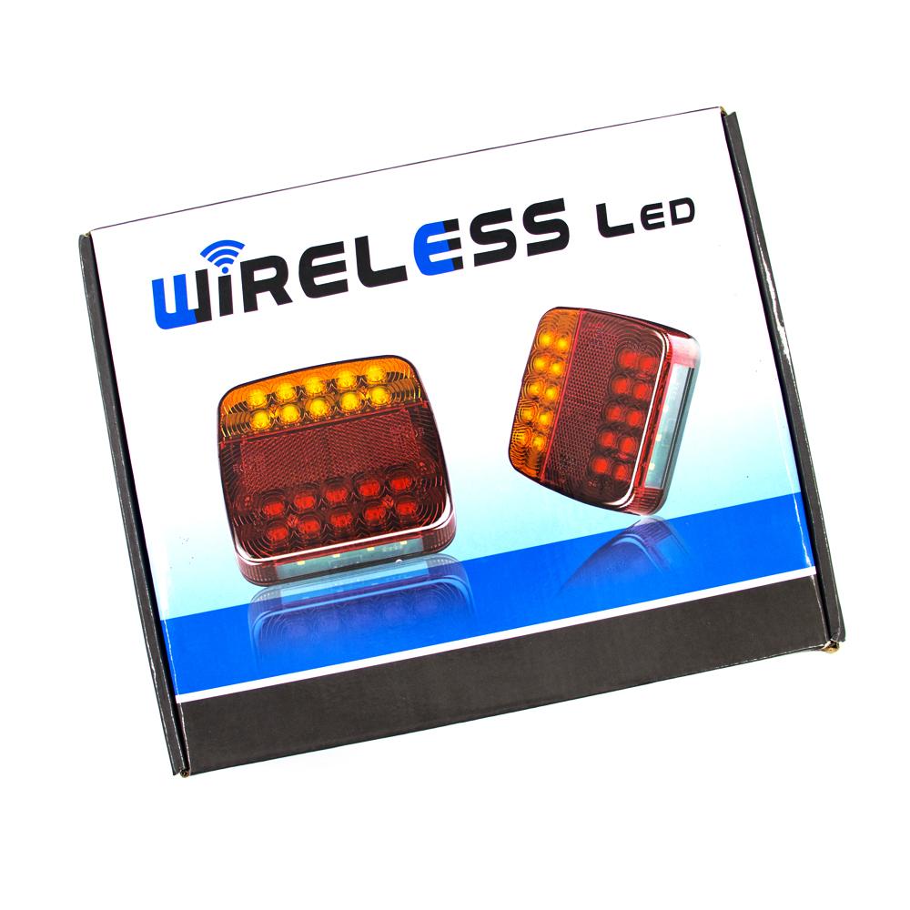 12V 24V Wireless Magnetic LED Truck Tail Light Trailer Rear Light Signal Warning Brake Light for Caravans Campers Lorry Caravan