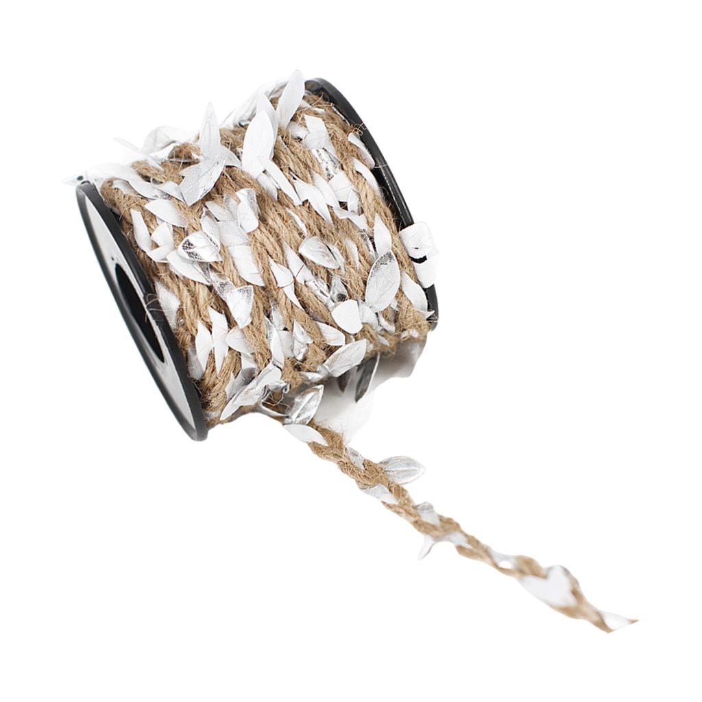 Naturkordel 32,8 Fuß Künstliche Weinblatt-Seil Jute-Schnur Seil zum Aufhängen Verpacken Hochzeitsdekoration Gartenarbeit