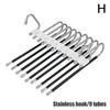 Sammenleggbare magiske buksehengere 5/9 lag rustfritt stål plassbesparende klesstativ organizer for garderobe jeans bukser skjerf