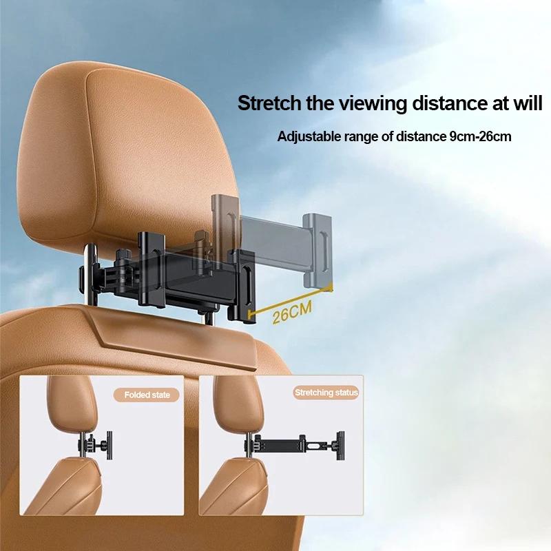 Car Tablet Holder Headrest Tablet Mount Headrest Stand Mounting Bracket Cradle Compatible For Phone Tablet 4.7-12.9" Cell