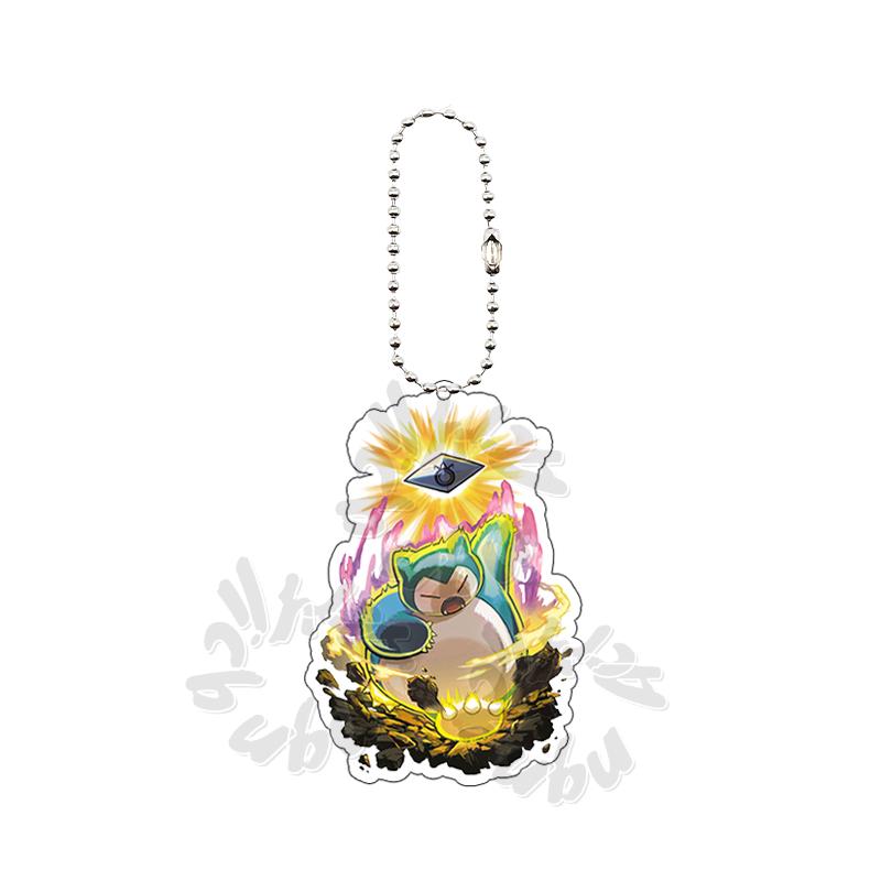 Cartoon MEW  Eevee POCKET Acrylic Keychain Students Anime Kawaii Key Ring Backpack Jewelry Charm Ornament Gifts for Friends Toy