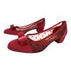 Ferragamo Salvatore Ferragamo Vara DotS Women S 724111 Red pumpS Multi