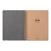 Midori Ring-Bound Notebook, Color Dot Grid, A5 - Black