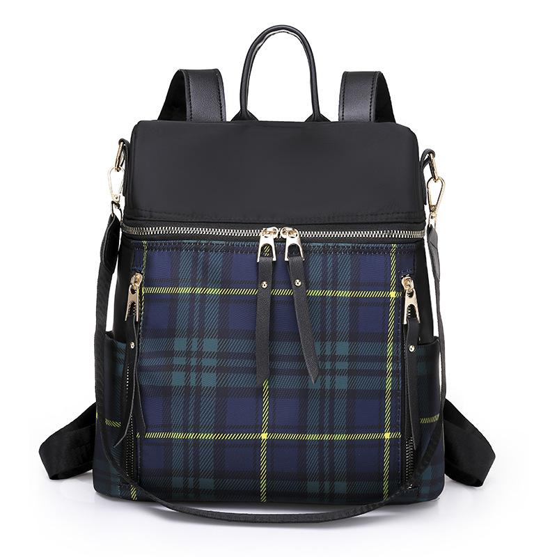 Elephant Printed Oxford Cloth Backpack Women's Casual Multifunctional Bag Ethnic Style Student One Shoulder Oblique Backpack