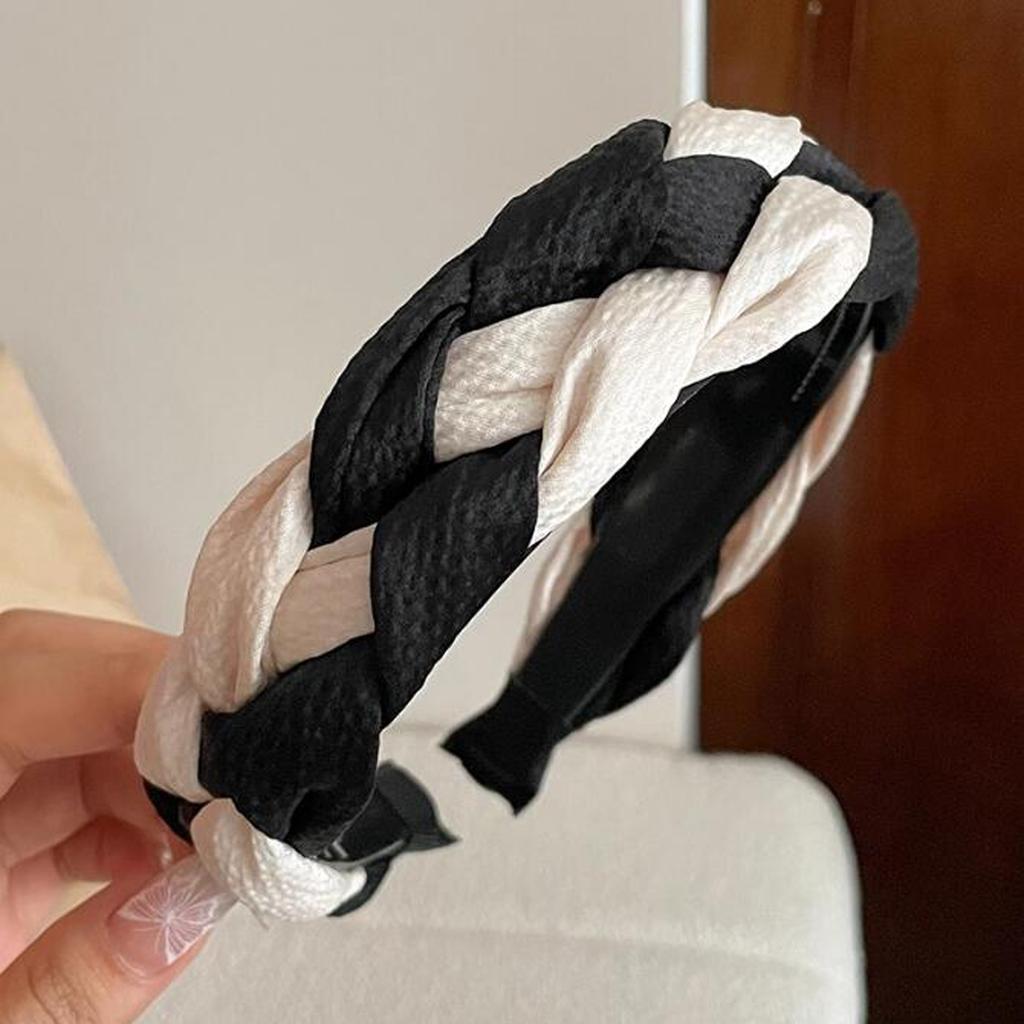 PROLY New Fashion Headband Handmade Patchwork Braided Turban Hairband Spring Hair Accessories